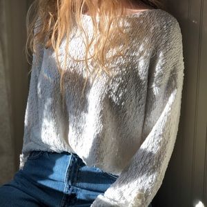 a soft white j.jill sweater